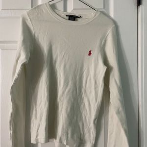 White Ralph Lauren Long-Sleeve